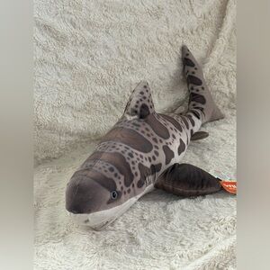 Wild Republic Leopard-Print Shark Plush - Brown & Cream
